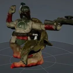 Boba Fett .STL .OBJ Star Wars 3D Bust