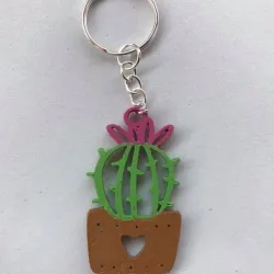 cactus keychain