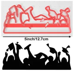 Cake decoration 5inch 3D Cutter graduation hat trencher cap Fondant plastic cutter Cake Mould tools