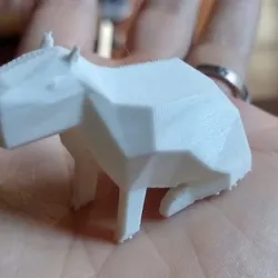 Capybara Low Poly
