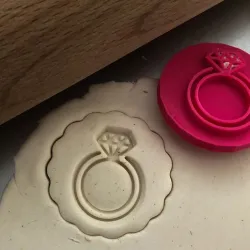 Cookie stamp + cutter -  Ring