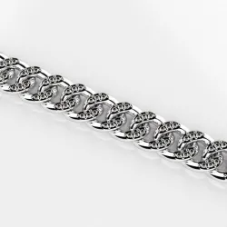 Cuban chain with diamonds