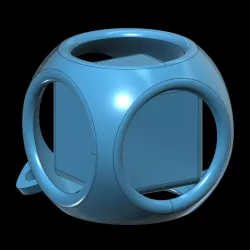 Cube enclosed in a sphere