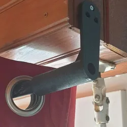 curtain rod support curtain rod
