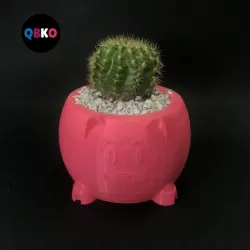 DESKTOP PIG PLANTER (print in place)