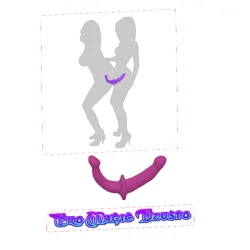 double penis sex-toy for lesbian female girl anal vaginal pussy double plug butt stretcher massager ass v314 3d print flex or silicone