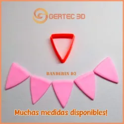 DOUGH CUTTER PENNANTS 9 SIZES - COOKIE CUTTER