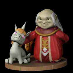 dungeon master and unicorn