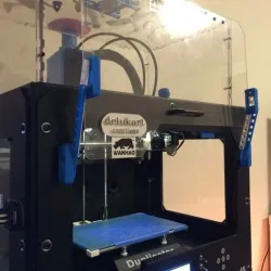 duplicator 4s door lift hinge.. v1.2 (should work with makerbot/flashforge and more)