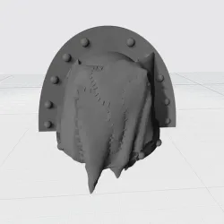 Evil Space Man Armor Decoration - Stitched Hide