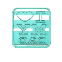 FATHERS DAY, FATHER´S DAY COOKIE CUTTER, COOKIE CUTTER, FONDANT CUTTER