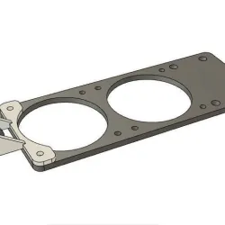 Filastruder Double Fan Mount