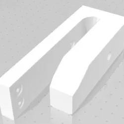 Floating Vector Wall Mount (Airsoft) - Barrel Left