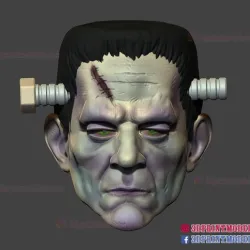 Frankenstein Cosplay Mask - Monster Halloween Helmet