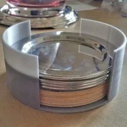 glass coasters container