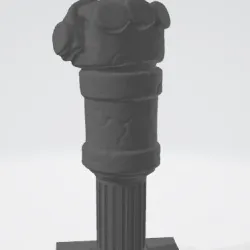 HELLBOY Hand of Doom Sculpture 3D .stl
