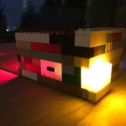 Illuminated LEGO Bricks with LED and switch