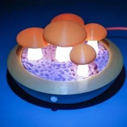 Intelligent induction mushroom lamp