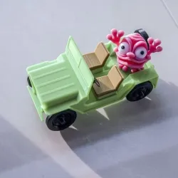 Jeep with big eyes