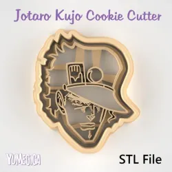Jotaro Kujo from “JoJo's Bizarre Adventure” Cookie Cutter - STL file