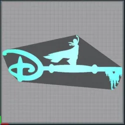 Key Elsa - Key Elsa - key Elsa - Disney - Snow Queen - Frozen