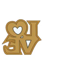 Love stamp (Carimbo Love)