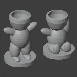 LOW POLY CHARACTER POT