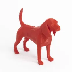 Lowpoly dog beagle