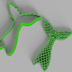 memaid tail cookie cutter