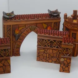 Modular Manor house / elf city walls