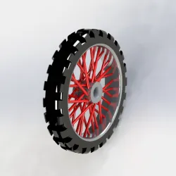 Motorcycle wheel keyring