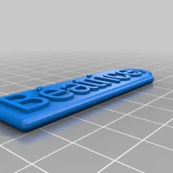 My Customized Customized Rounded Simple Name Fob