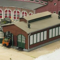 NEW HO Scale Two Stall Engine House