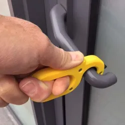 No touch door handle opener