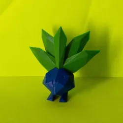Oddish Low Poly Plant Pokemon