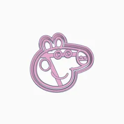 PEPPA PIG HEAD COOKIE CUTTER