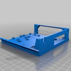 Pi  side with extra wire hole