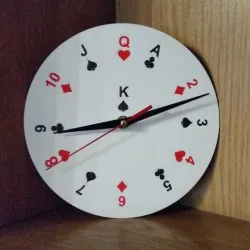 Playing Cards Clock