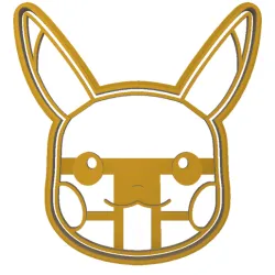 Pokemon Pikachu cookie cutter face