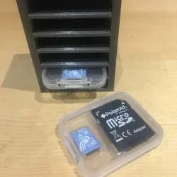 Polaroid Branded Micro SD Card Plastic Box Holder