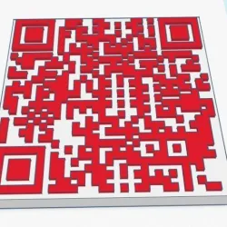 QR Code Sheep Coaster