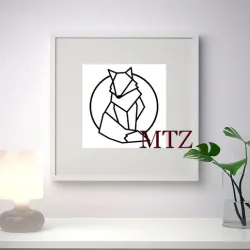 SHE-WOLF WALL SCULPTURE 2D
