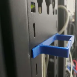 SITE RACK CABLE HOOK WITH CLIPS INSTEAD OF NEEDING SCREWS