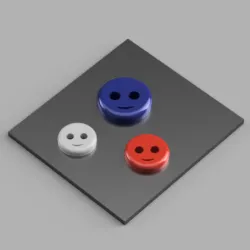 Smiley shirt button