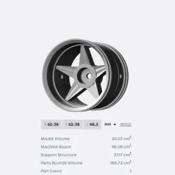 Solid Star Wheel for RC Cars and Trucks