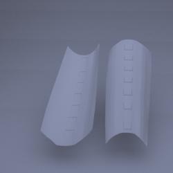 Hand Armour Plate - Left - Spare Part for a Stormtrooper Costume - from