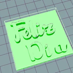 STAMP FOR FONDANT, DOUGH, COLD PORCELAIN HAPPY DAY