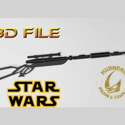 Star Wars Cosplay - Mandalorian Custom Westar Rifle - 3D File