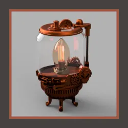steampunk lamp