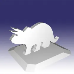 STL file: Triceratops - Dinosaur toy Design for 3D Printing